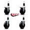 Service Caster 5'' Hard Rubber Swivel 1-3/8'' Expand Stem Caster Set 2 Total Lock Brakes, 4PK SCC-EXTTL20S514-HRS-2-S-2-138 - alternate 5